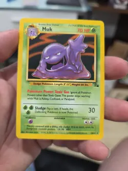 Muk 28/62 - Fossil Holo Rare - WOTC Pokemon LP-NM PACK FRESH! - Image 1