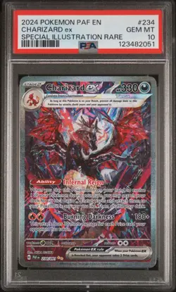 Pokemon 2024 SV Paldean Fates en Charizard EX #234/091 PSA 10 GEM Special Rare - Image 1