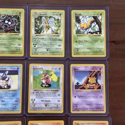 Shadowless Pokemon Base Set Lot Of 20 - Charmander, Wartortle, Abra (NM- LP) - Image 3