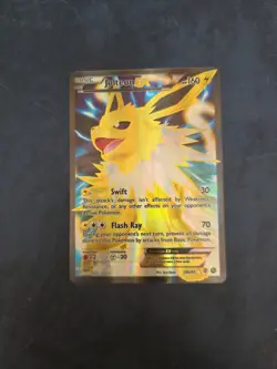 Pokemon TCG Jolteon EX Full Art 28a/83 XY Mega Power Collection Promo Damaged - Image 1