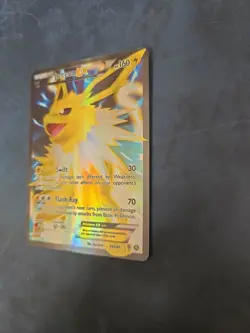 Pokemon TCG Jolteon EX Full Art 28a/83 XY Mega Power Collection Promo Damaged - Image 3