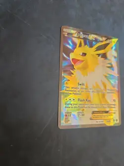 Pokemon TCG Jolteon EX Full Art 28a/83 XY Mega Power Collection Promo Damaged - Image 4