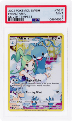 2022 Pokemon Sword and Shield Silver Tempest Trainer Gallery Altaria PSA 9 - Image 1