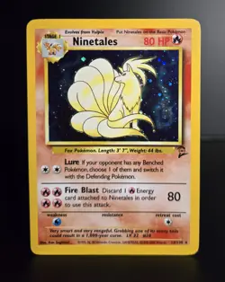 Pokemon TCG - NINETALES - #13 - HOLO RARE - UNLIMITED - BASE SET 2 (2000) -MP/LP - Image 1