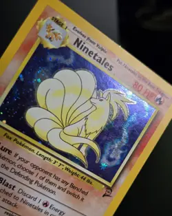 Pokemon TCG - NINETALES - #13 - HOLO RARE - UNLIMITED - BASE SET 2 (2000) -MP/LP - Image 2