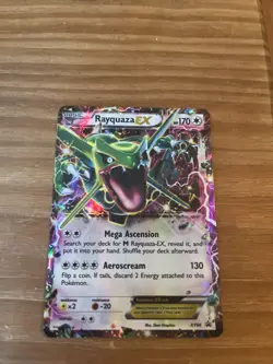 Pokemon TCG Rayquaza-EX XY Black Star Promos XY69 Holo Promo - Image 1