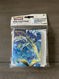 Pokemon Sword & Shield Silver Tempest Mini Portfolio + 1 Booster Pack NEW - Image 1