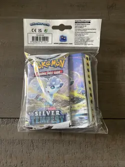 Pokemon Sword & Shield Silver Tempest Mini Portfolio + 1 Booster Pack NEW - Image 2