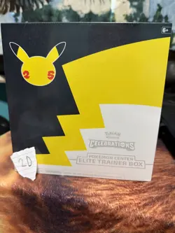 Pokemon Center Exclusive Celebrations Elite Trainer Box 25th Anniversary Sealed - Image 1