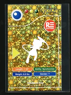 Pokemon MEW Gold Star Holo Pokedex Black Edition 2024 Peru - Image 2