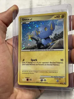 Pokemon TCG Upside Down Misprint Shinx Black Star Promo Holo Card DP15 LP/NM - Image 2