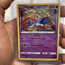 Pokemon TCG Zacian SWSH04: Vivid Voltage 082/185 Amazing Rare NM/MT Pokemon Card - Image 1