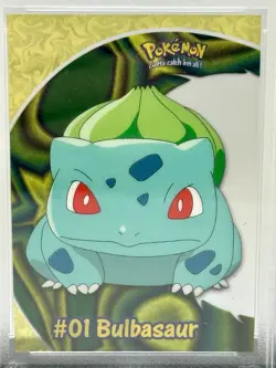 2000 TOPPS POKEMON TV ANIMATION CLEAR CARDS BULBUSAUR PSA 9 MINT - Image 2