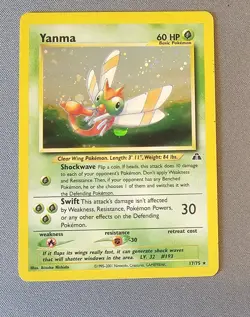 EX/LP - Yanma - 17/75 - Holo - Neo Discovery - Pokemon Card - Image 1