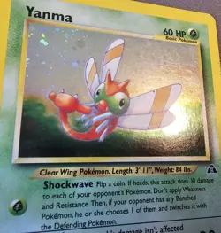 EX/LP - Yanma - 17/75 - Holo - Neo Discovery - Pokemon Card - Image 2