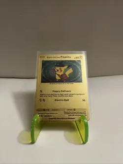 Special Delivery Pikachu Gold Foil Pokemon Card Promo - Image 1