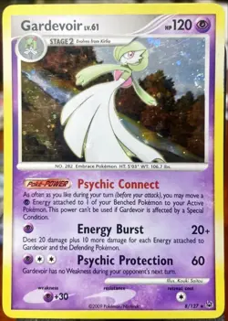💫 SWIRL 💫 Gardevoir LV. 61 - Platinum 8/127 Holo Rare Pokemon Card LP 🔥 - Image 1