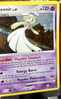 💫 SWIRL 💫 Gardevoir LV. 61 - Platinum 8/127 Holo Rare Pokemon Card LP 🔥 - Image 4
