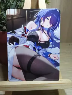 Acheron Honkai Star Rail Waifu Goddess Story Fan Art Anime Card Carte - Image 1