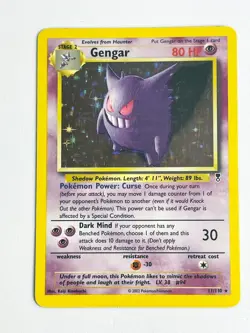 Pokemon 2002 TCG Gengar Legendary Collection Holo Rare Card 11/110 LP WOTC - Image 2