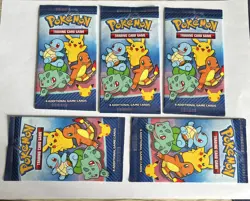 Lot of 5 Pokemon McDonalds 25th Anniversary Promo Cards Booster Packs - Image 1