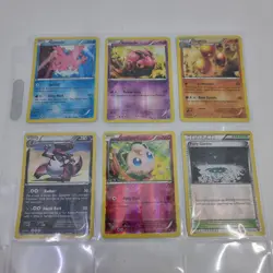 Pokemon XY Evolutions Reverse Holo Six Card Lot Includes Rares NM Gradeable - Image 1