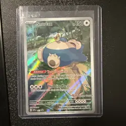 Snorlax Pokemon Trading Card Holofoil 150 HP Basic Pokemon Center Stamp - Image 1