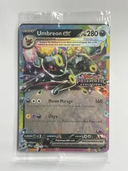 Pokemon TCG Prismatic Evolutions Umbreon EX Stamped Promo Card 060/131 - Image 1