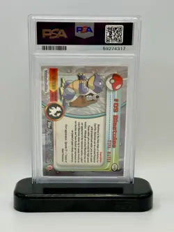 1999 TOPPS POKEMON TV PSA 9 MINT BLASTOISE FOIL #9 - Image 3