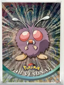 1999 TOPPS POKEMON TV PSA 9 MINT VENONAT FOIL #48 - Image 2