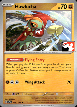HAWLUCHA 118/198 PLAY! PRIZE PACK SERIES NON-HOLO RARE Pokemon TCG - Image 1