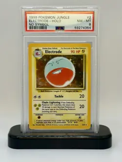 1999 POKEMON JUNGLE #2 ELECTRODE HOLO PSA 8 - Image 1