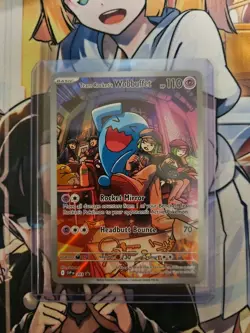 2025 Pokemon Destined Rivals Team Rocket’s Wobbuffet ETB Promo #203 NM/M - Image 1