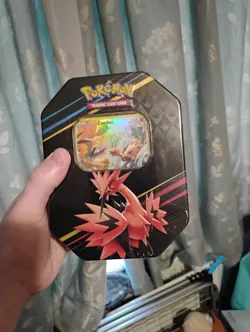 Pokemon Crown Zenith Galarian Zapdos Tin - New Sealed - Image 1