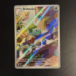 Bulbasaur 143/142 Pokemon TCG Stellar Crown Illustration RareCard MINT CONDITION - Image 1