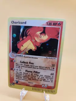 Pokemon Charizard Holo Custom Made 1:1 Replica Art E Reader Base Set 1st Edition - Image 1