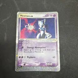 POKEMON RUBY AND SAPPHIRE 101/109 MEWTWO EX ULTRA RARE - SEE PICS FOR CONDITION - Image 1