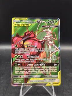 Pokemon TCG Pheromosa & Buzzwole Gx 191/214 Full Art Unbroken Bonds NM - Image 1