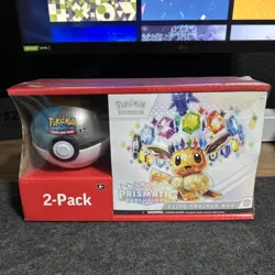 Sam's Club Pokemon Prismatic Evolutions ETB + Pokeball Bundle Sealed - Image 1