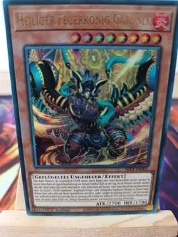 Heiliger Feuerkonig Garunix SR14-DE001 Ultra Rare Deutsch NM YUGIOH - Image 1