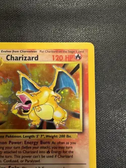 Charizard Pokemon TCG Holo Rare Card 4/102 Base Set - Image 3