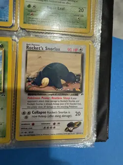 Pokemon TCG - Rocket's Snorlax 033/132 Gym Heroes Rare Card - Image 1