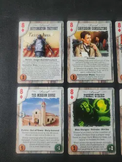 Deadlands Doomtown Boot Hill CCG Card Game Card Lot 8 Eight's Diamond's Mixed - Image 2