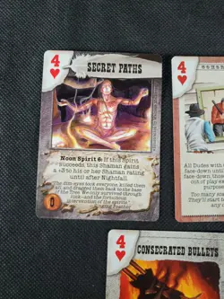 Deadlands Doomtown Boot Hill CCG Card Game Card Lot 4 Four's Heart Mixed Rare - Image 2