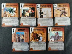 Deadlands Doomtown Boot Hill CCG Card Game Card Lot 5 Five's Club's Mixed Rare - Image 1