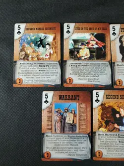 Deadlands Doomtown Boot Hill CCG Card Game Card Lot 5 Five's Club's Mixed Rare - Image 2