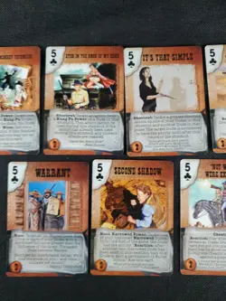 Deadlands Doomtown Boot Hill CCG Card Game Card Lot 5 Five's Club's Mixed Rare - Image 3