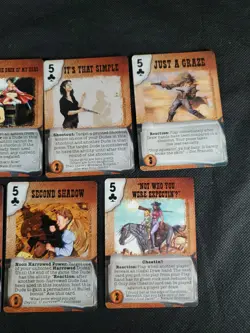 Deadlands Doomtown Boot Hill CCG Card Game Card Lot 5 Five's Club's Mixed Rare - Image 4