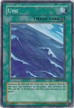 Umi LOB-E039 The Legend Of The Blue Eyes White Dragon | Unlimited Yugioh Card MP - Image 1