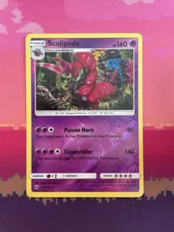 Pokemon Card Scolipede Burning Shadows Reverse Holo Rare 58/147 Near Mint - Image 1